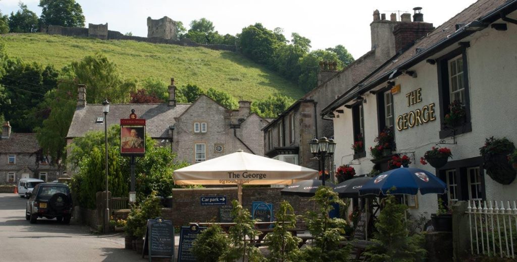 The exterior of The George in Castleton